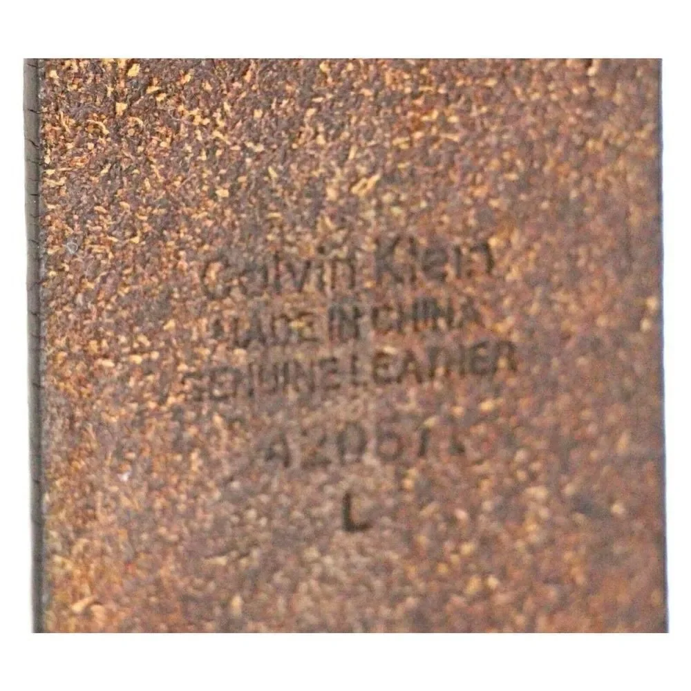 Calvin Klein BROWN REAL LEATHER 1 3/4